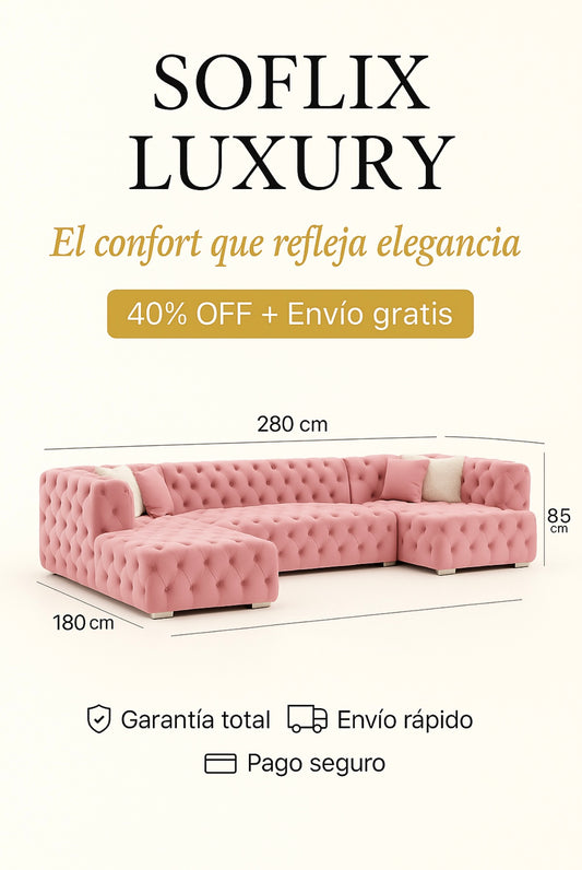Luxury SOFLIX - Elegancia que Transforma tu Sala