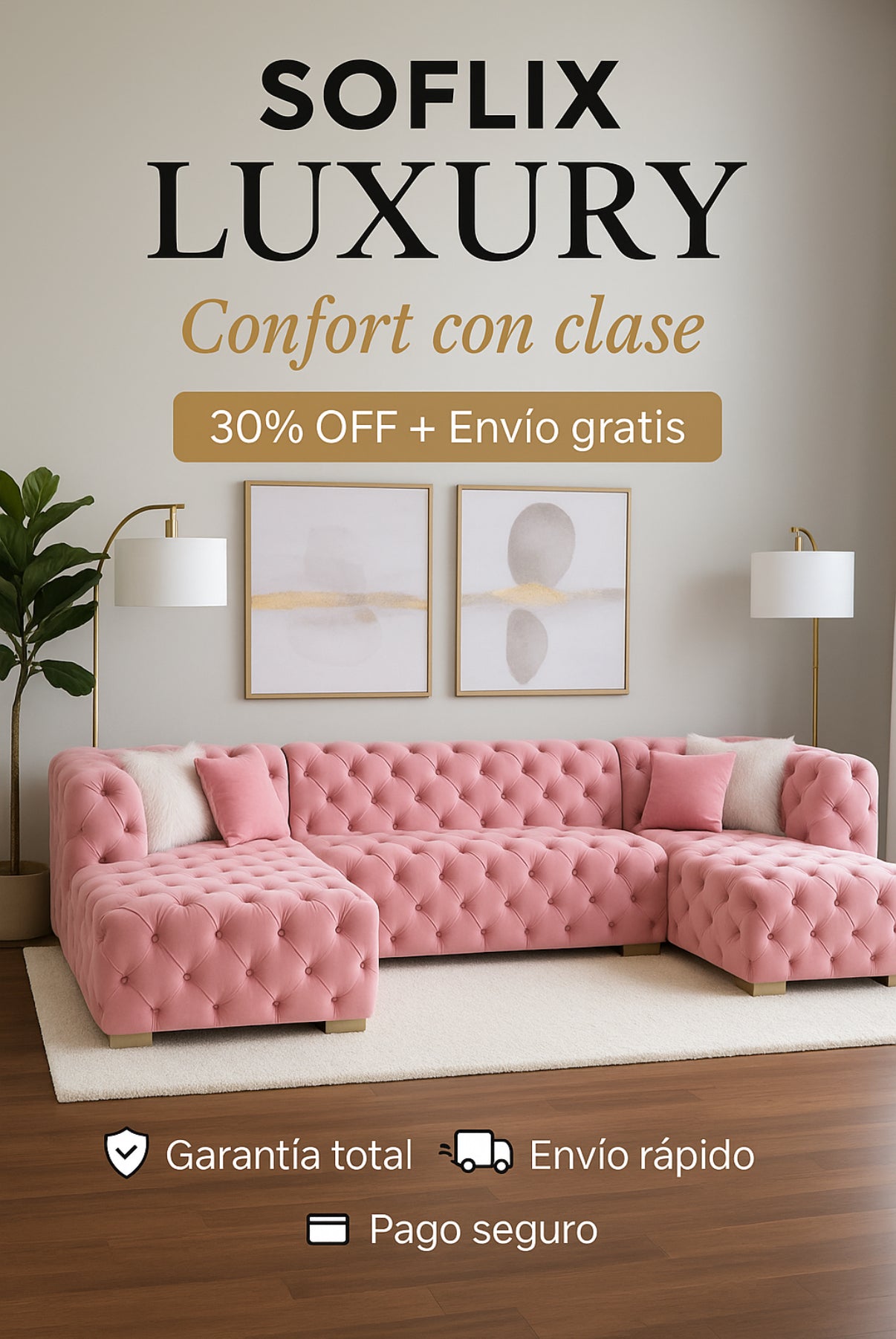 Luxury Soflix® – El modelo premium favorito para salas elegantes